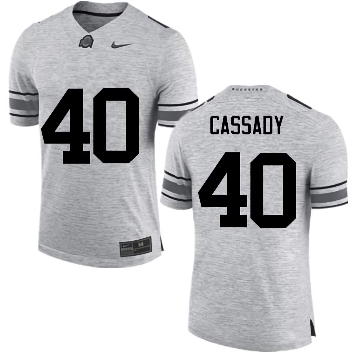 Howard Cassady Ohio State Buckeyes Men's NCAA #40 Nike Gray College Stitched Football Jersey NCJ4656SE